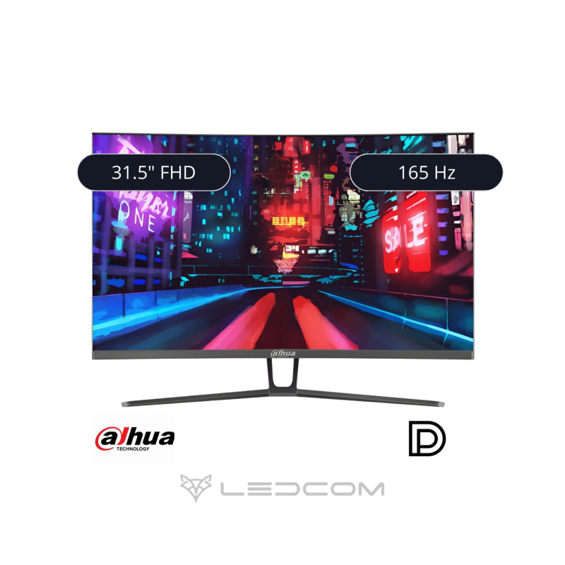 MONITOR DAHUA GAMING 31.5" LED FULLHD CURVO 165HZ MONITOR DAHUA GAMING 31.5" LED FULLHD CURVO 165HZ