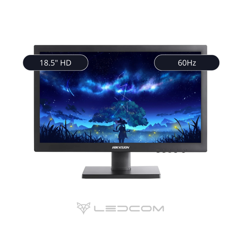MONITOR HIKVISION LED 18.5" VGA/HDMI DS-D5019QE-B MONITOR HIKVISION LED 18.5" VGA/HDMI DS-D5019QE-B