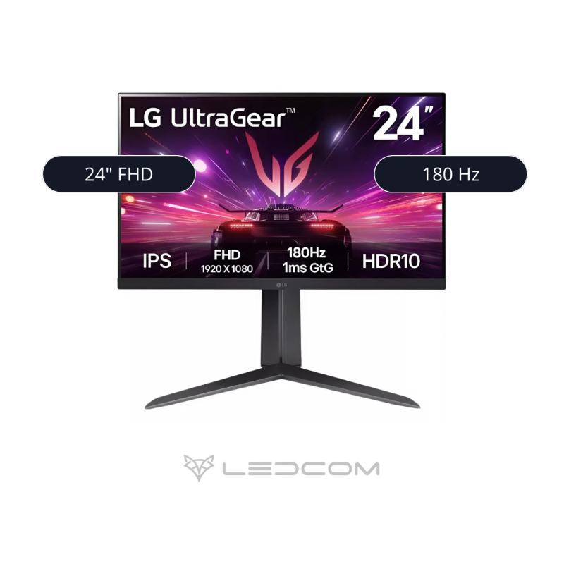 MONITOR LG 24" ULTRAGEAR 180HZ 1920x1080 HDMI 2.0 MONITOR LG 24" ULTRAGEAR 180HZ 1920x1080 HDMI 2.0
