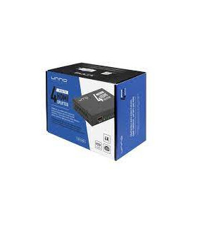 SPLITTER HDMI UNNO TEKNO  Hb1205BK 4 PUERTOS 4K/2K/3D CON FUENTE DE PODER