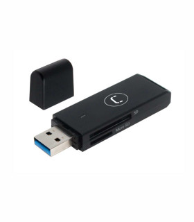 LECTOR DE TARJETAS SD Y MICROSD UNNO TEKNO USB 3.0 CR1004BK