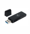 LECTOR DE TARJETAS SD Y MICROSD UNNO TEKNO USB 3.0 CR1004BK