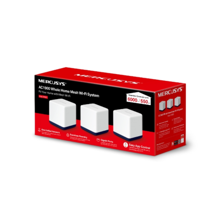 SISTEMA MESH MERCUSYS H50G AC1900 3PACK GIGABIT