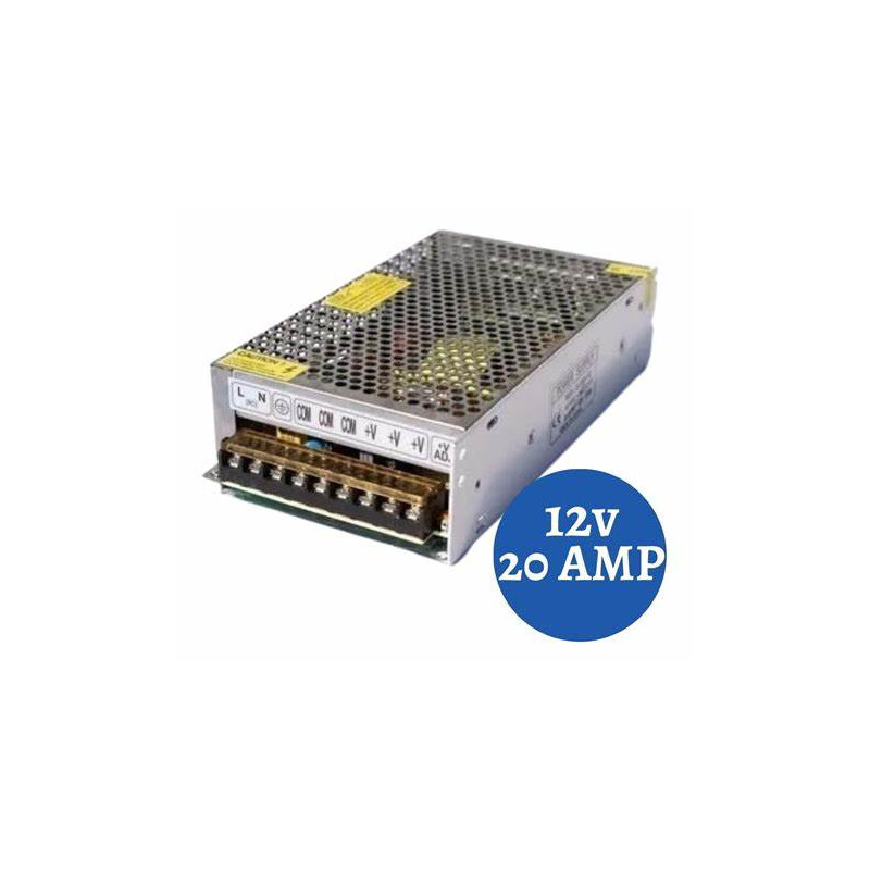 FUENTE DE PODER 12V 20AMP - F20A FUENTE DE PODER 12V 20AMP - F20A